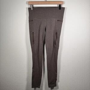 Athleta Sly‎ Drifter Leggings Women’s Medium Athletic Yoga Zip Pockets